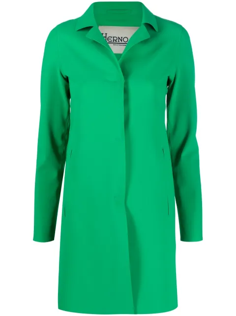 Herno First Act single-breasted coat Green CA0292D13455S