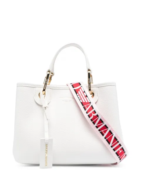 Emporio Armani logo-strap tote bag White Y3D166YFO5B
