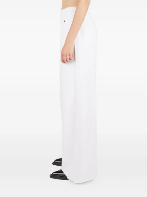 Raf Simons logo-embroidered track pants White 231W36319004