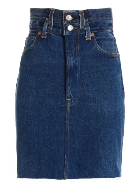 RE/DONE high-waisted denim skirt Blue 00105WPENSKTINDIGO