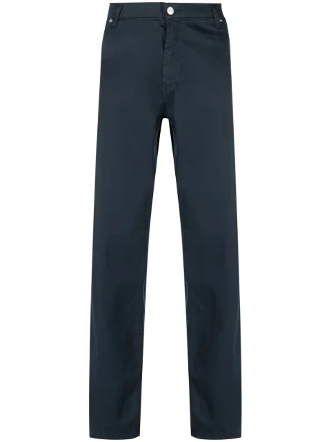 Versace Pre-Owned 2000s high-waisted straight-leg chinos Blue VER250JL