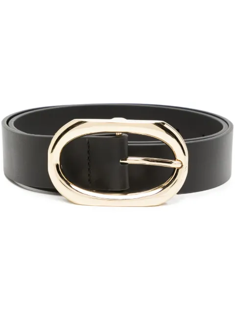 ANINE BING Signature Link calf-leather belt Black A122145000A