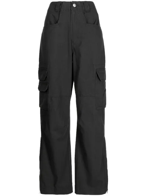Goen.J wide-leg cotton cargo pants Grey GNJ23SSPT03