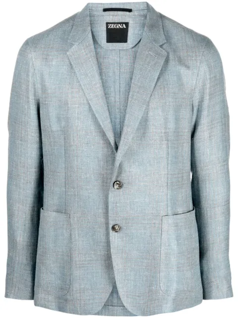 Zegna single-breasted blazer Blue 559680A51DJSS0