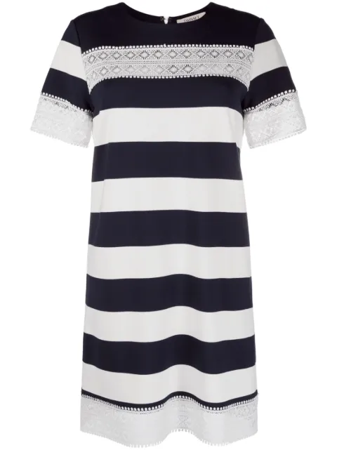 TWINSET striped mini dress White 231TP2300