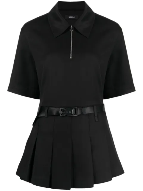 Goen.J double-layer shirt dress Black GNJ23SSDS12
