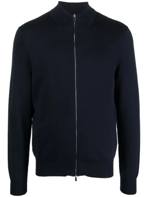 Malo long-sleeve zip-up sweatshirt Blue UMK002F3L28