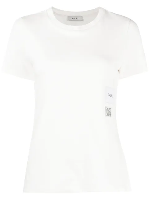 Goen.J logo-print cotton T-Shirt White GNJ23SST01