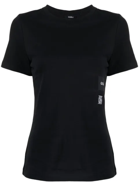 Goen.J logo-print cotton T-Shirt Black GNJ23SST01