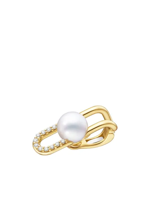TASAKI 18kt yellow gold Collection Line Fine Link pearl single ear cuff Gold E4403Y