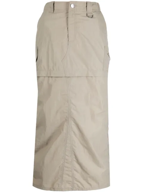 Goen.J 3-way cargo skirt Brown GNJ23SSSK07