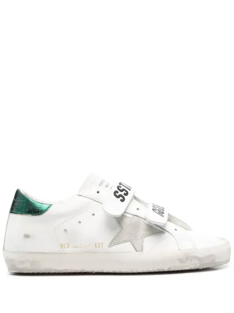 Golden Goose Old School touch-strap sneaekrs White GWF00111F00411311383