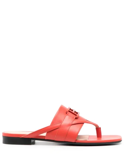 Bally logo-embellishment leather sandals Orange WF101OVT170