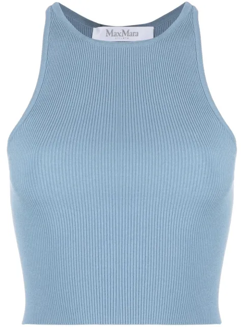 Max Mara knitted racerback tank top Blue 2313611938600