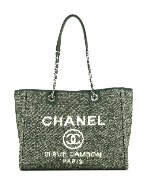 CHANEL Pre-Owned 2022 Deauville tote bag Green 392623
