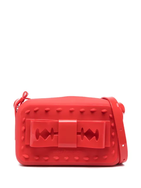 Undercover Razor bow-detail shoulder bag Red 34382