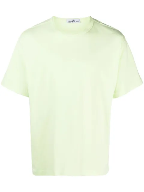 Stone Island embroidered-logo detail T-shirt Green 781520444