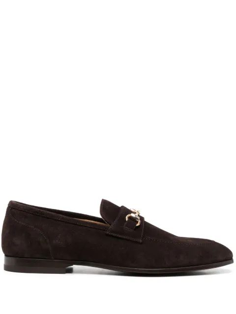 Scarosso buckle-detail suede loafers Brown ALESSANDROLOAFBROSUED