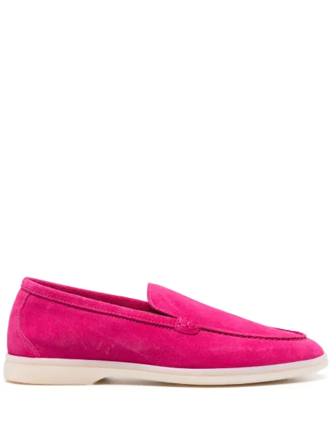 Scarosso Ludovica suede loafers Pink LUDOVICALOAFFUCSUED