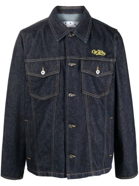 Off-White Wave Off denim jacket Blue OMYD046S23DEN0024818