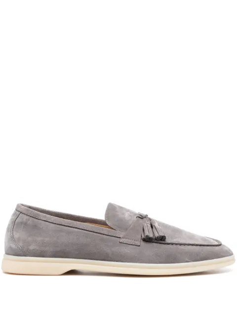 Scarosso Leandro tassel-detail suede loafers Grey LEANDROLOAFGRESUED