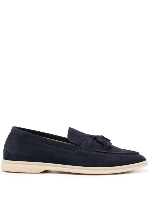 Scarosso Leandro tassel-detail suede loafers Blue LEANDROLOAFBLUSUED