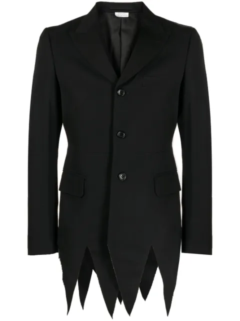 CDG cut-out detail tailored blazer Black PKJ056051
