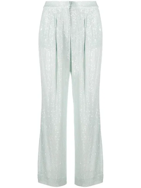ROTATE BIRGER CHRISTENSEN sequin-embellished trousers Blue 1001352641