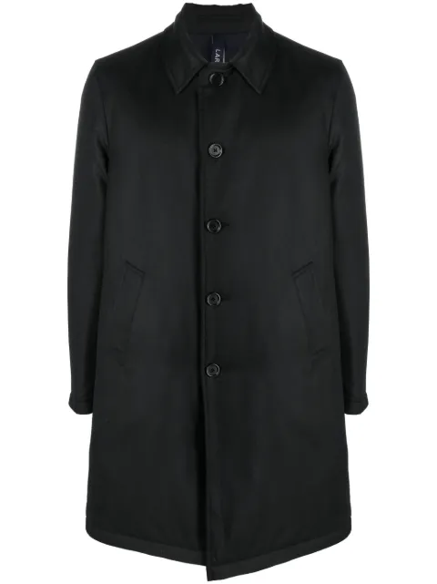 Lardini single-breasted wool coat Black IRPESARO