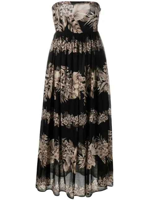 TWINSET floral-print maxi dress Black 231TT2450