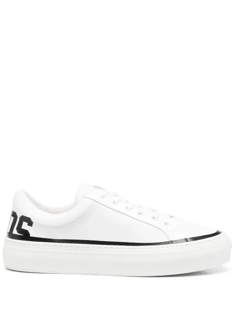 GCDS logo-print low-top sneakers White A1OU4200ACO