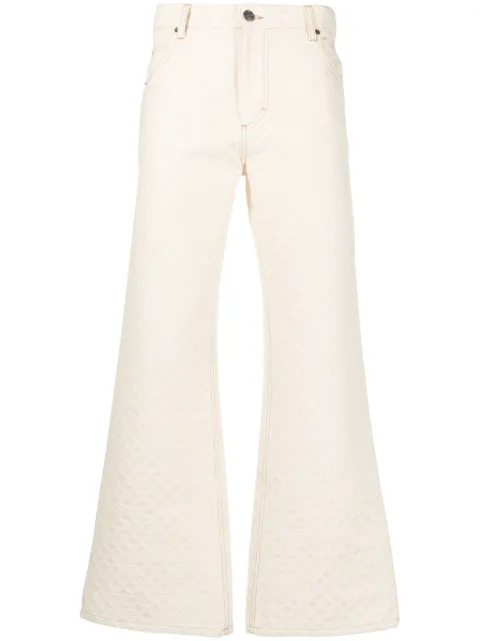 Charles Jeffrey Loverboy straight-leg cut jeans Neutrals CJLSS23GJM