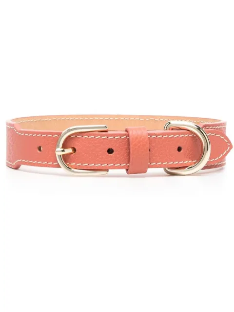 Sporty & Rich leather pet collar Pink AC746CO