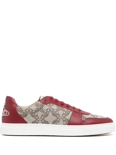 Vivienne Westwood logo-print low-top sneakers Red 75020002MC0012