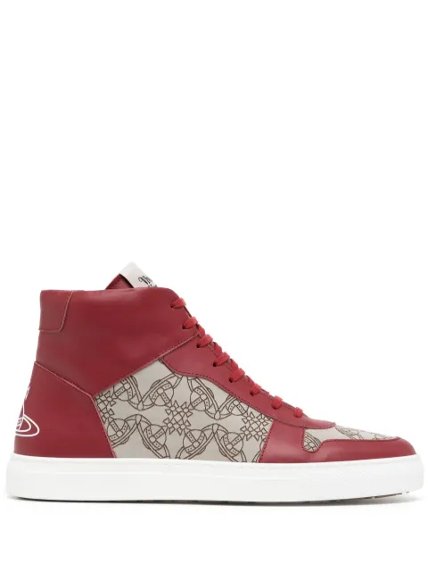 Vivienne Westwood Orb logo high-top sneakers Red 75010003MC0012