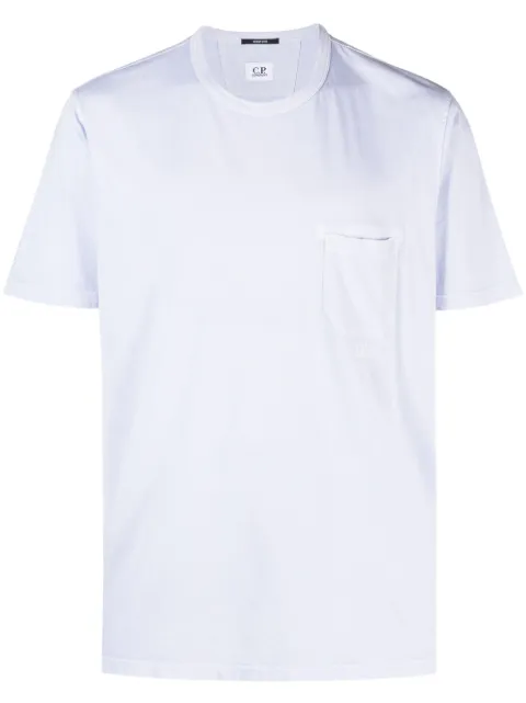 C.P. Company logo-print cotton T-shirt Purple 14CMTS182A005431R