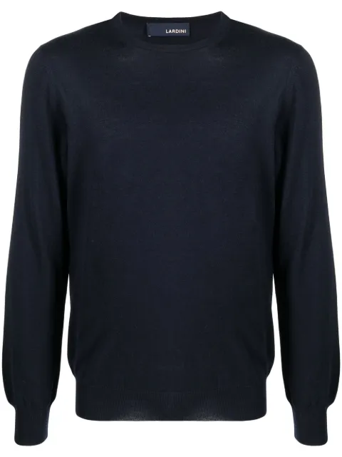Lardini fine-knit wool sweatshirt Blue IRLMML260