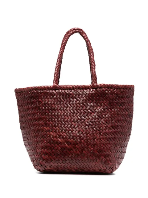 DRAGON DIFFUSION small Grace Basket woven tote bag Brown DGW8813