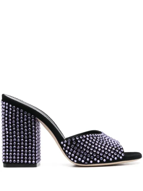 Paris Texas 105mm crystal-embellished sandals Black PX947XSACH
