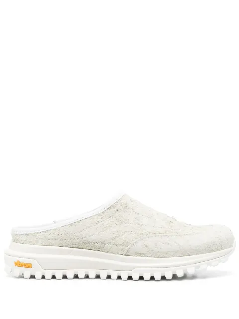 Diemme Maggiore crackled leather slides Neutrals DI23SPMAM