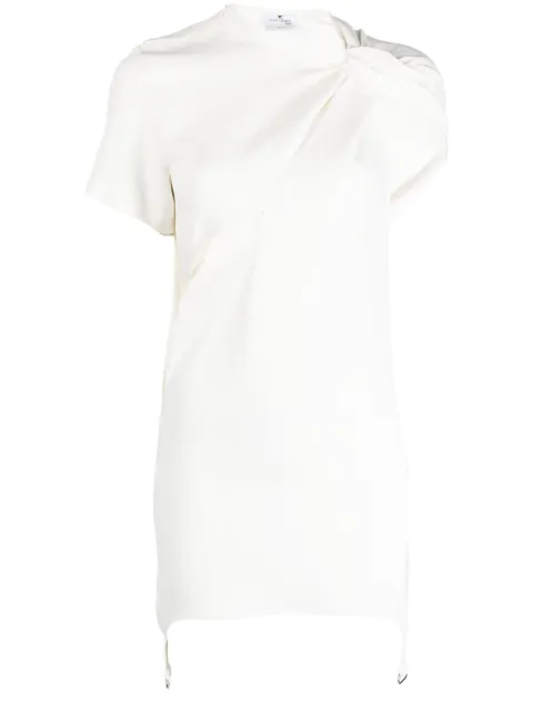 Courrèges cut-out suspenders mini dress White 123CRO182VI0013