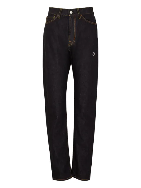 Moncler logo-patch jeans Black H209U2A00002M2320