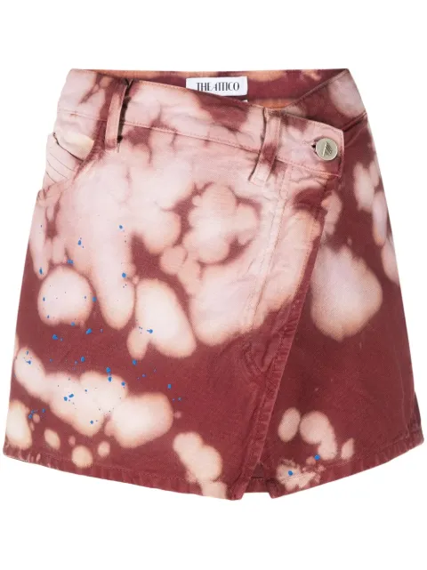 The Attico tie-dye miniskirt Pink 232WCS123D050449