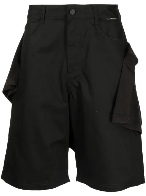 44 LABEL GROUP five-pocket cotton Bermuda shorts Black B0030262FA254