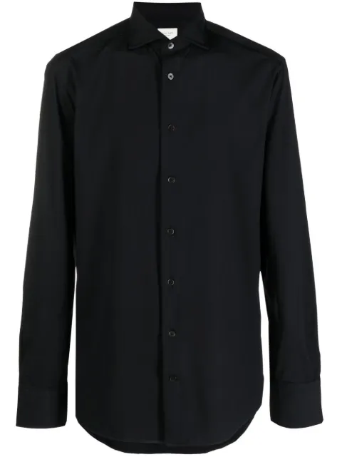 Traiano Milano cutaway collar dress shirt Black T1002311