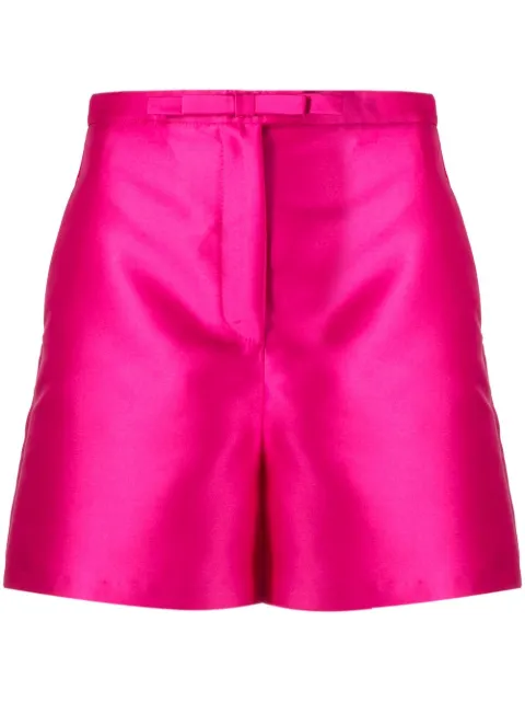 Blanca Vita satin-finish tailored shorts Pink SENECIO7214