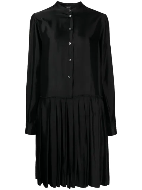 ASPESI pleated-detail midi dress Black 2961C328