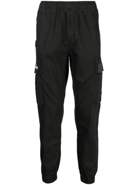 AAPE BY *A BATHING APE® tapered-leg cargo trousers Black APT6959XXK