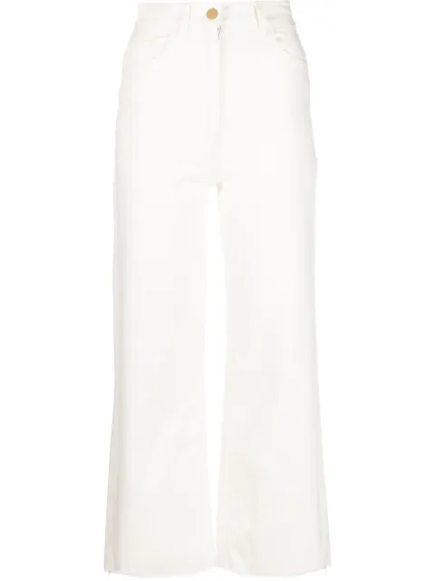 Elisabetta Franchi high-waisted cropped jeans Neutrals PJ89S31E2