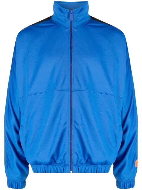 Heron Preston logo-tape track jacket Blue HMBD006S23JER001